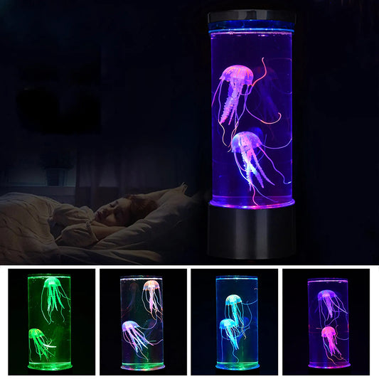 Color Changing Jellyfish Lamp | Usb/Battery Powered | Table Night Light Children's Gift